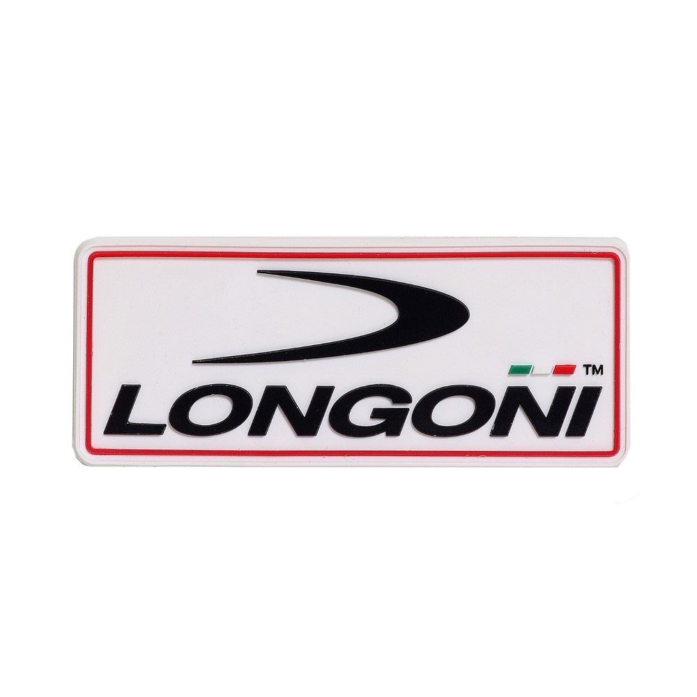 Longoni Logo Patch 3D Molded – Hook & Loop w/ Base – Fits Clothing & Cue Cases