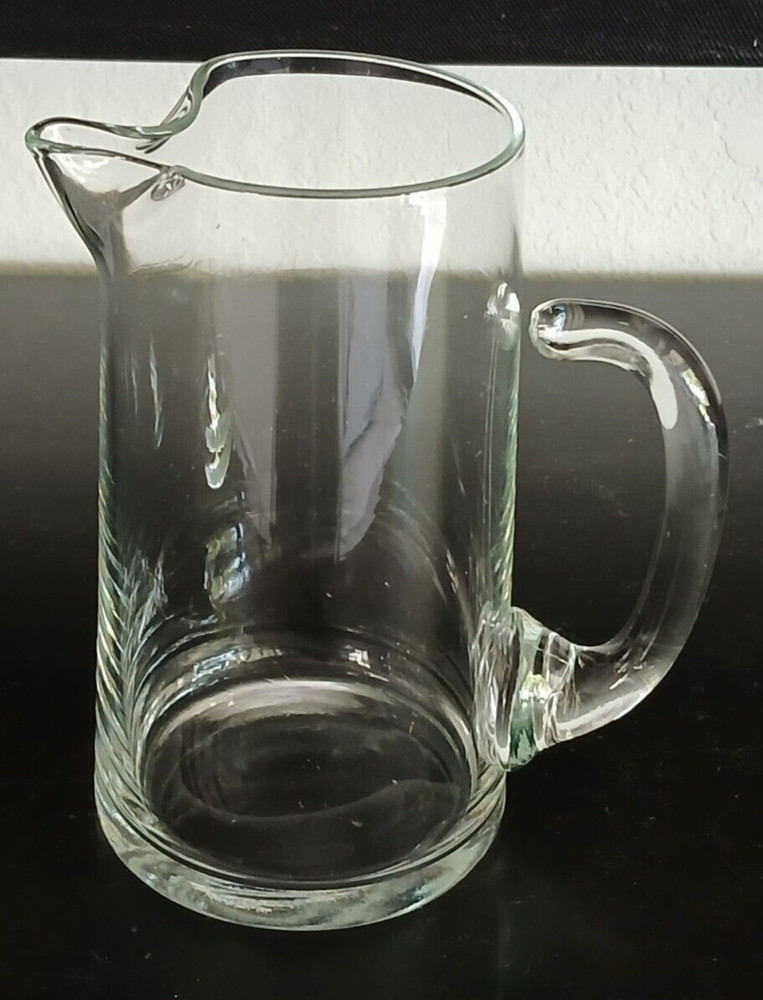 Clear Glass Pitcher 5.75" Tall