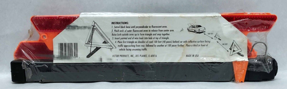 VICTOR Auto Emergency Warning Triangle V230 - DOT Approved - NEW