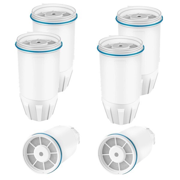 6 Pack Water Filter for Zero Pitcher & Dispenser ZR-001 ZR-017 ZR-004 ZP-006