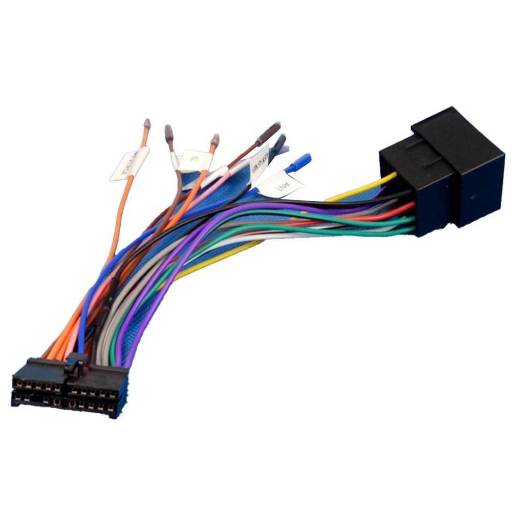 Robust 20Pin ISO Wiring Harness Adapter Compatible with Various Models