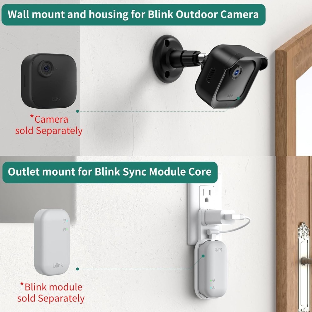 Blink Camera Mount Weatherproof Housing 360 Bracket 3rd 4th Gen