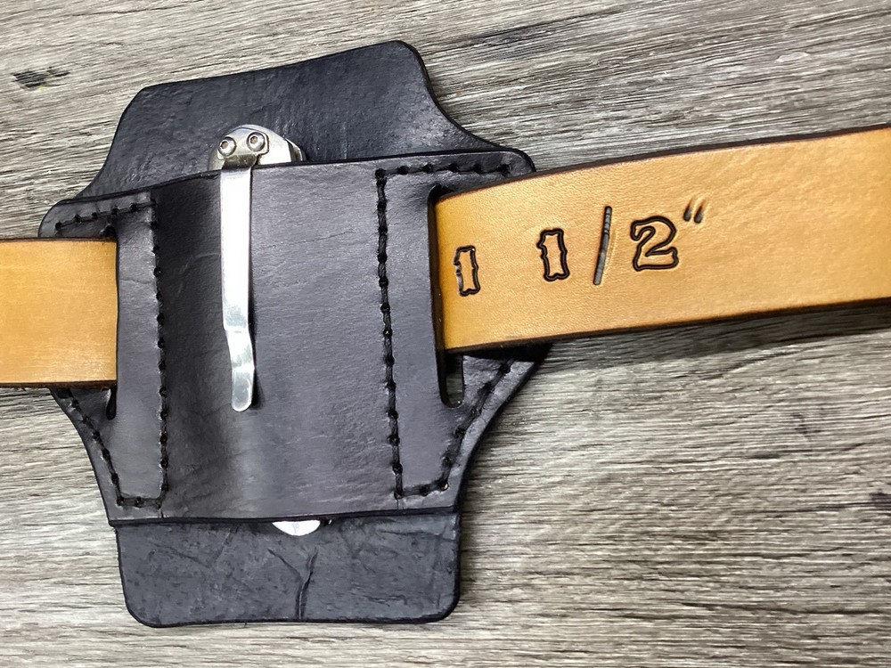 Leather Folding Clip Knife Sheath (Sheath Only)