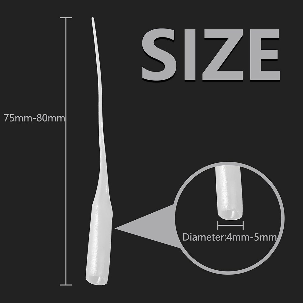 200Pcs Micro CA Glue Tips, Precision Applicator Tips Tip Extender...