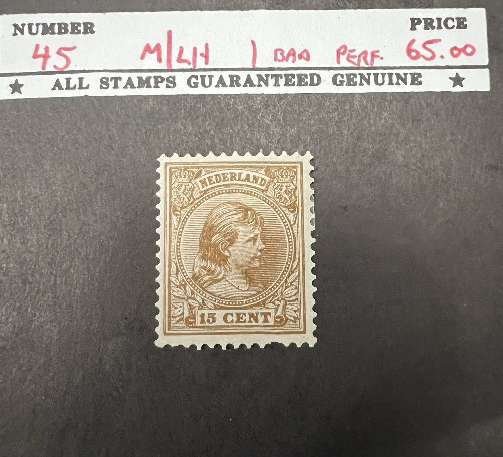 Netherlands Scott # 45 VF MLH Stamp