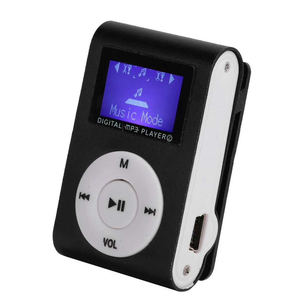 Portable Mini MP3 Music Playerorts BackClip LCD Screen MP3 Support Memory BEA