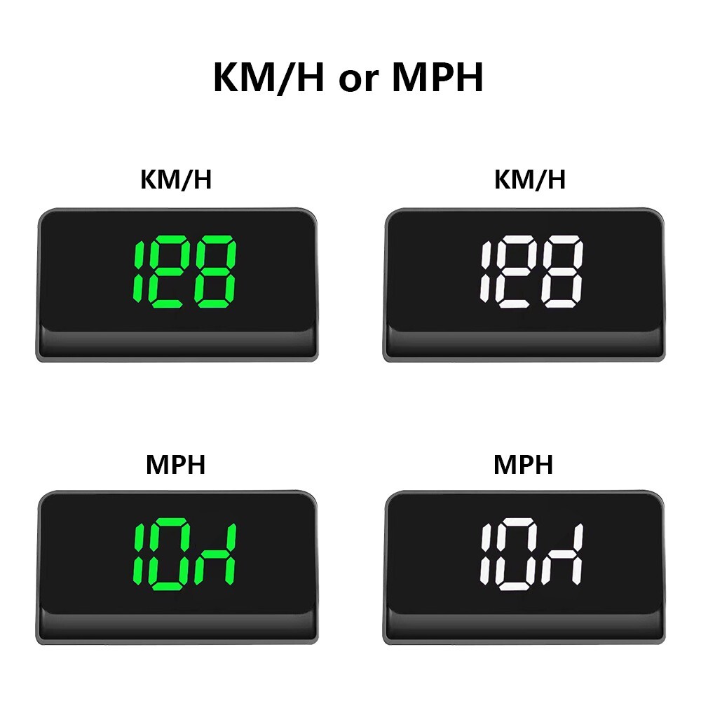 Car Head Up Display Digital Speedometer Windshield Projector KM/H