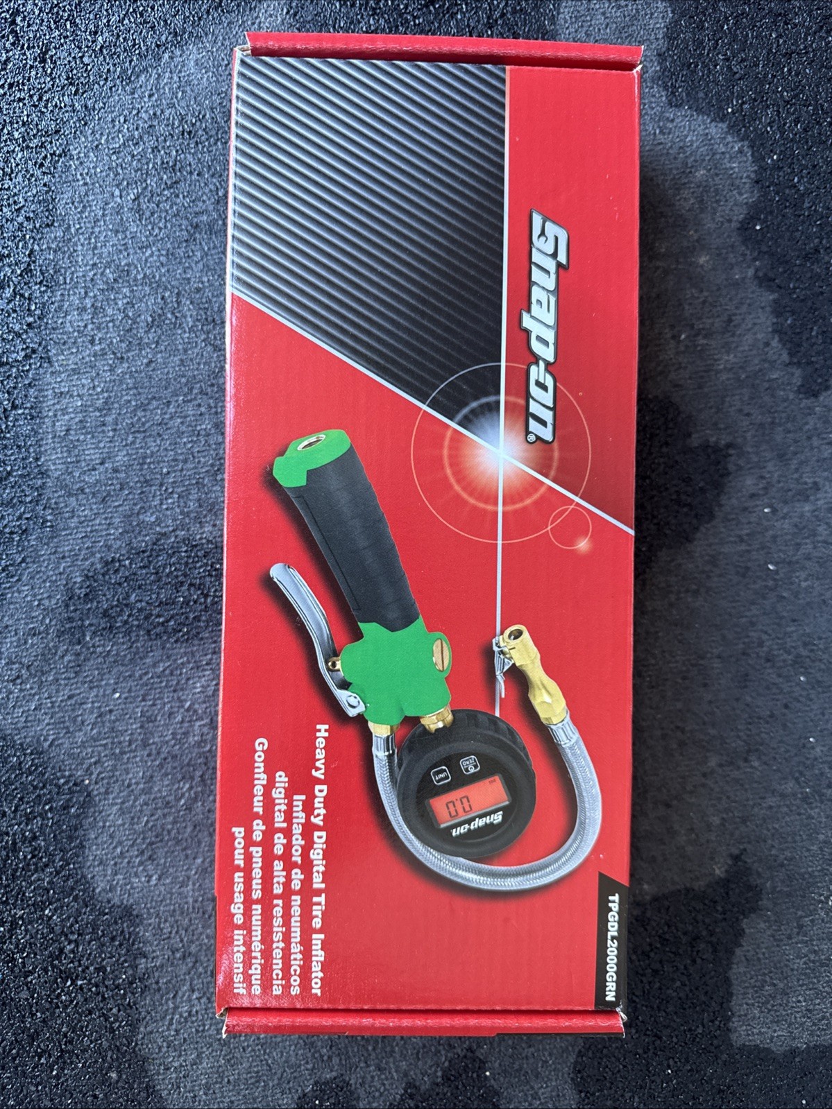 For SNAP ON TOOLS HEAVY DUTY DIGITAL TIRE INFLATOR TPGDL2000GRN GREEN