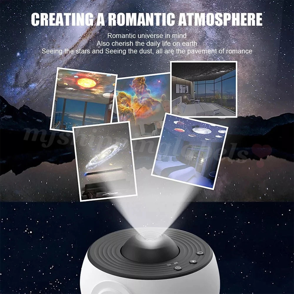 Galaxy Projector 13 in 1 Planetarium Star Projector Starry Night Light Nebula US
