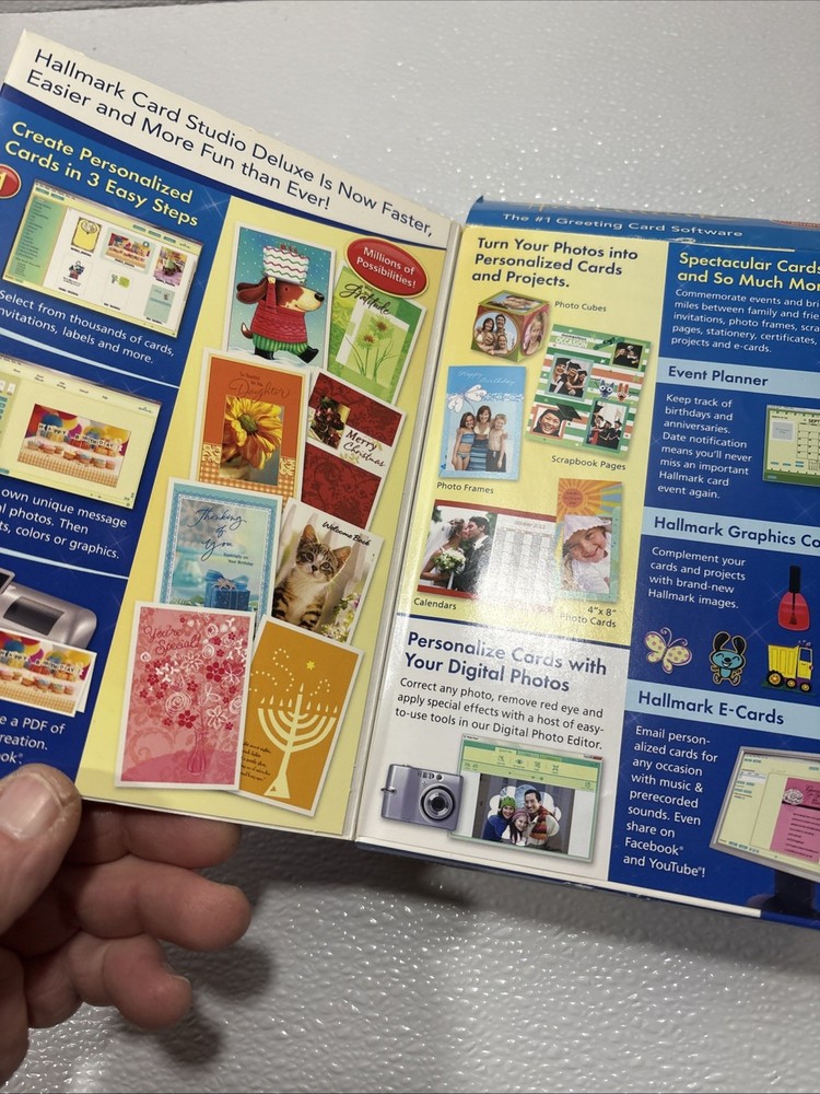 Hallmark Card Studio Deluxe Cards Calendars Scrapbooks Note Writing Guide