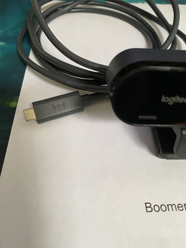 Logitech BRIO 4K Webcam V-U0040, w/original USB-C cable (Tested)