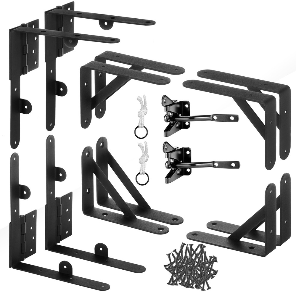 Anti Sag Gate Kit - Gate Corner Bracket-90 Degree Bracket with Gate Hinges He...