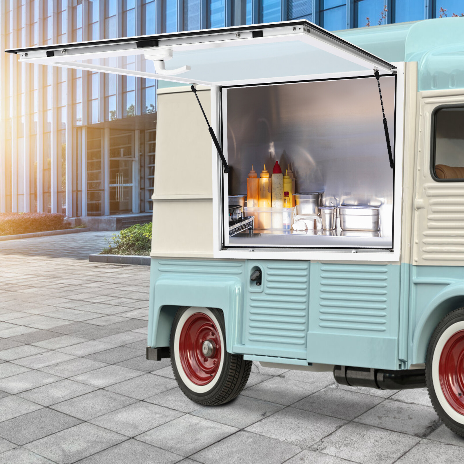 Concession Stand Serving Window Concession Window for Food Truck 45*33 inch NEW