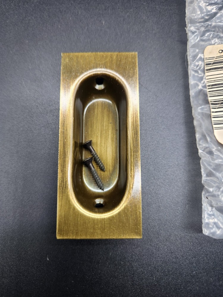 Ives Residential 22B5 Solid Brass Flush Pull Antique Brass Finish       T74
