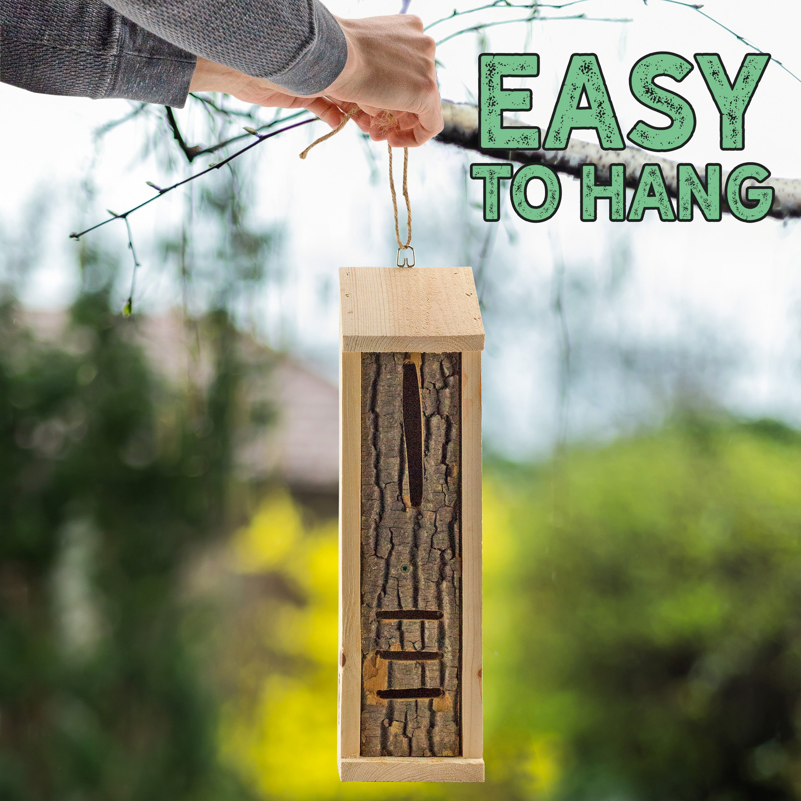 Rustic Handmade Ladybug House; Backyard Insect Hotel and Shelter