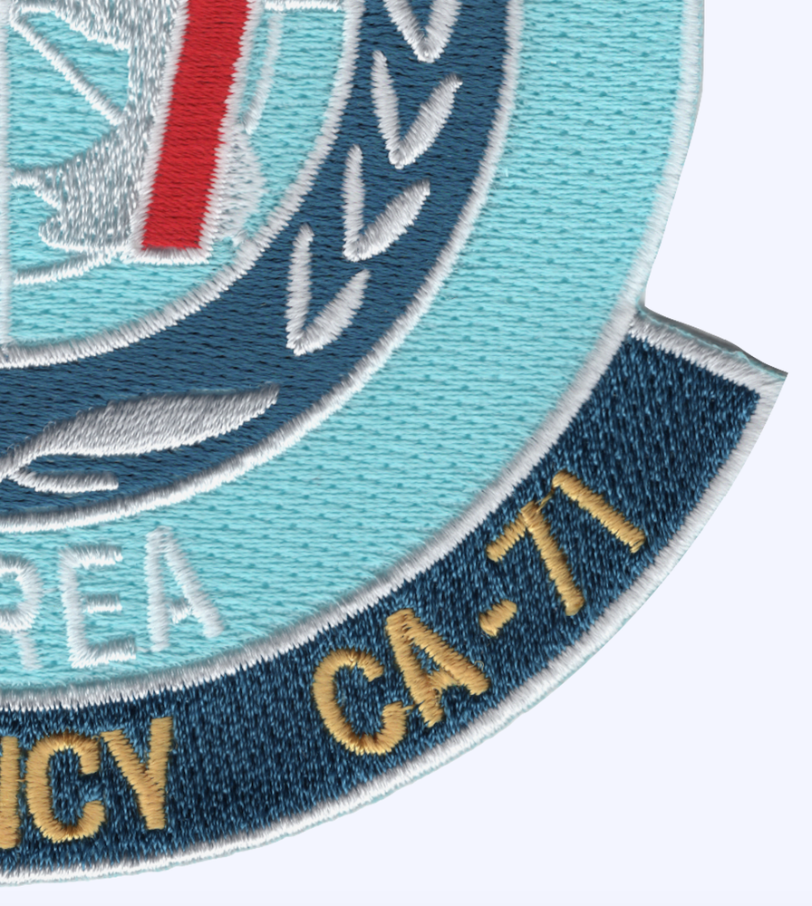 USS Quincy CA-71 Task Force 77 Korea Patch