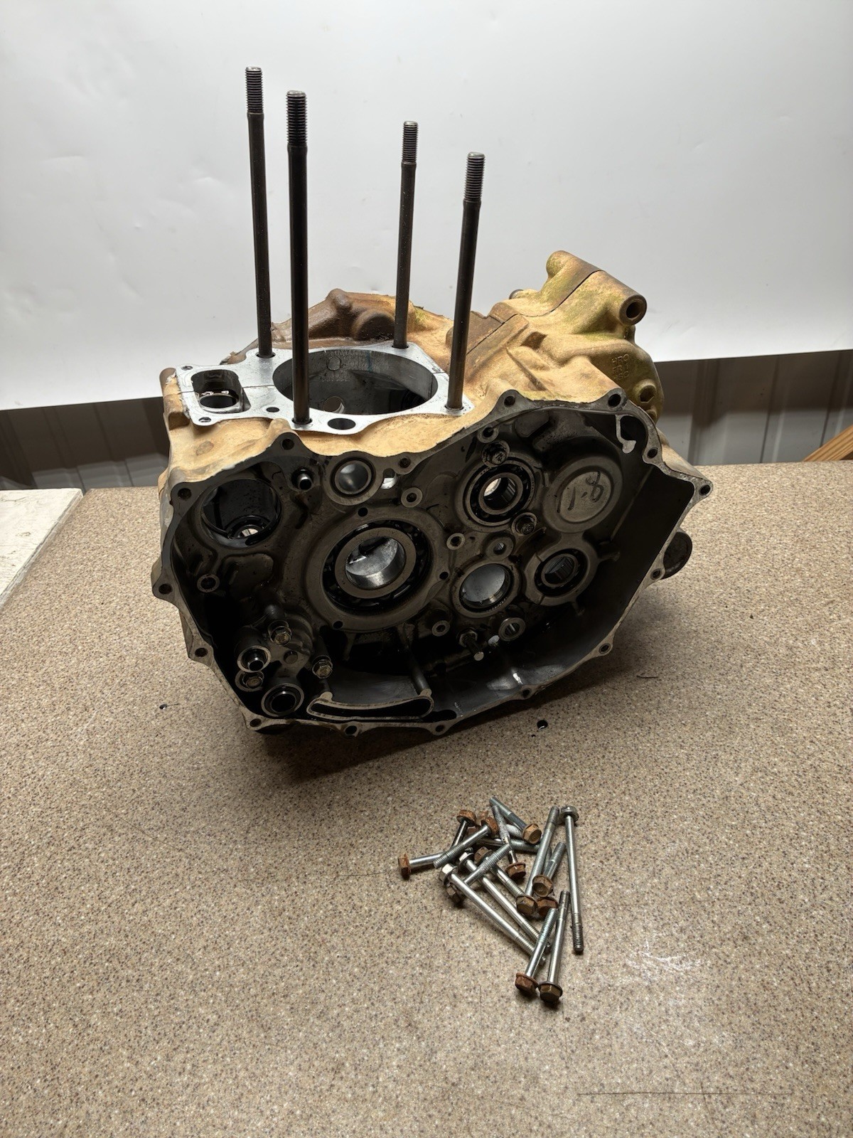 2012 Honda Rancher 420 420te Engine Motor Crankcase Crank Cases Case Block 2x4