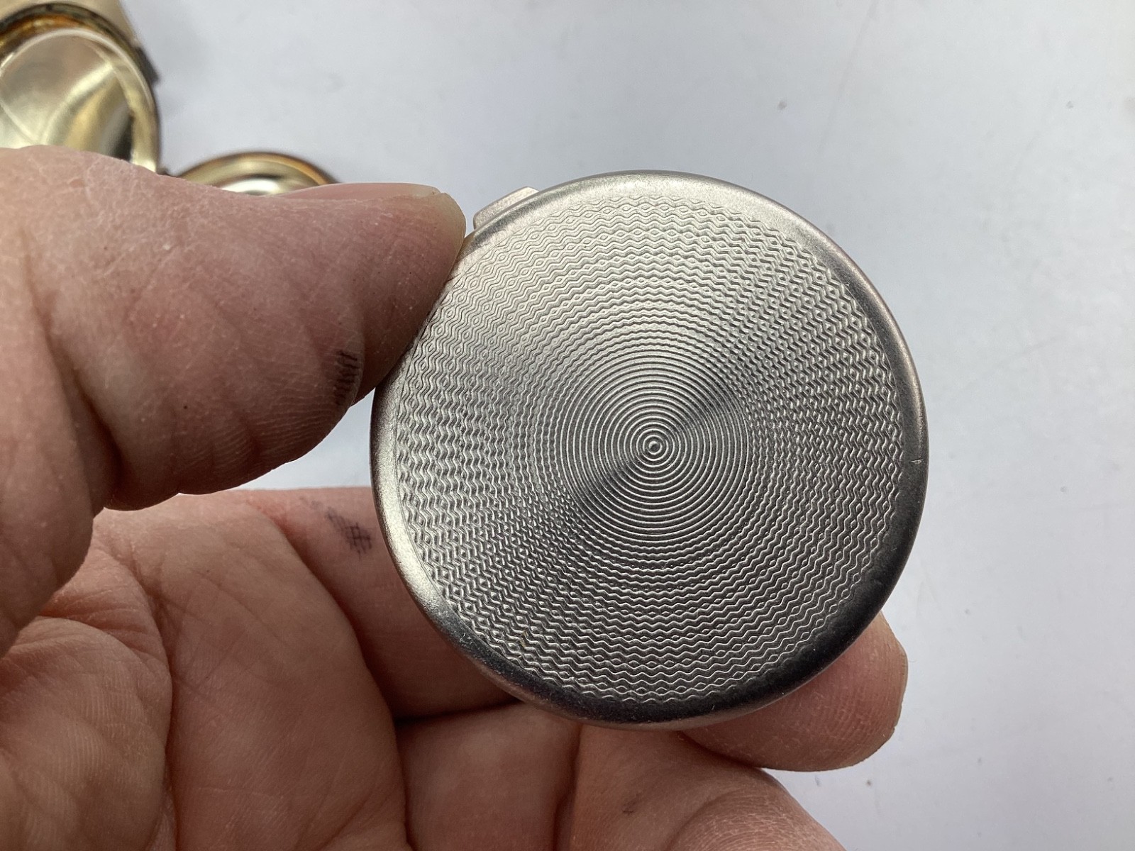 4 Vintage Engraved Sterling Silver Rectangle Pill Box,cloisonné, wood inlay+(B3)