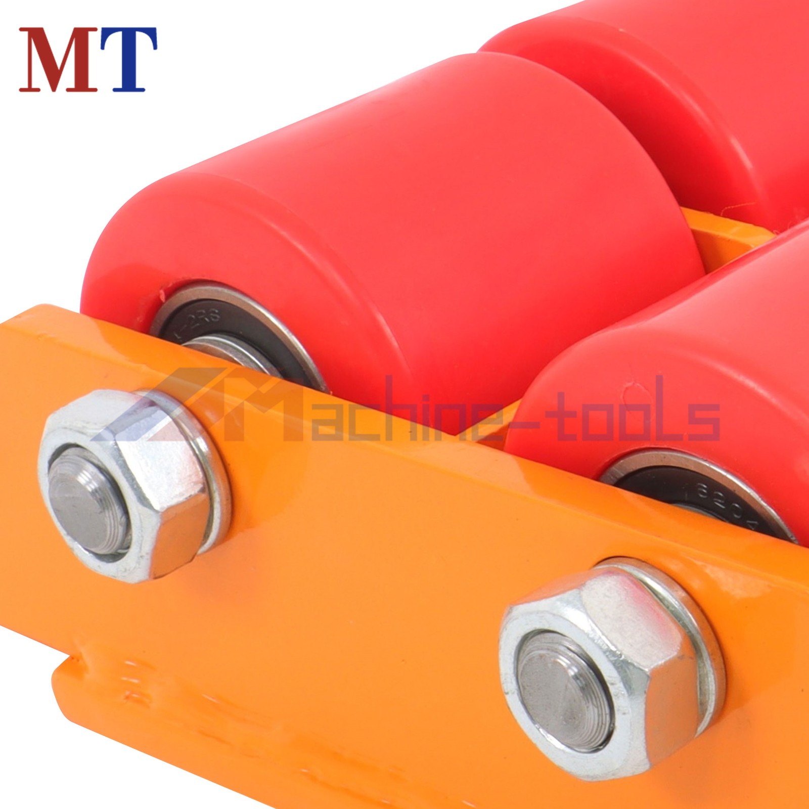 4 Pcs Heavy Duty Machinery Skates Dolly With Handle 6T/13200Lbs 360° Rotation