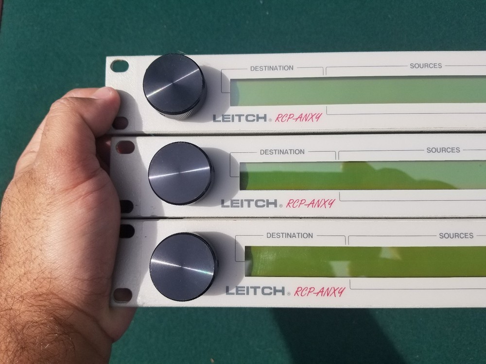 3 x Leitch RCP-ANX4 Professional Audio Video Programmable Remote Control Panel