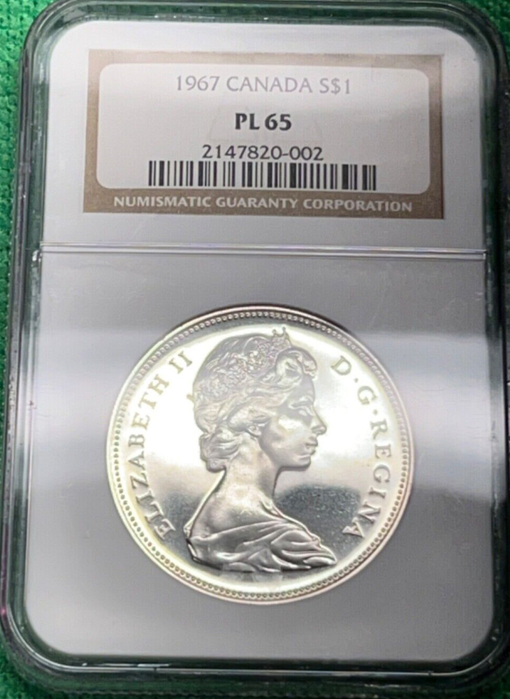 1967 Canada Silver Dollar – NGC PL65 – Centennial Goose – Mirror-Like Fields