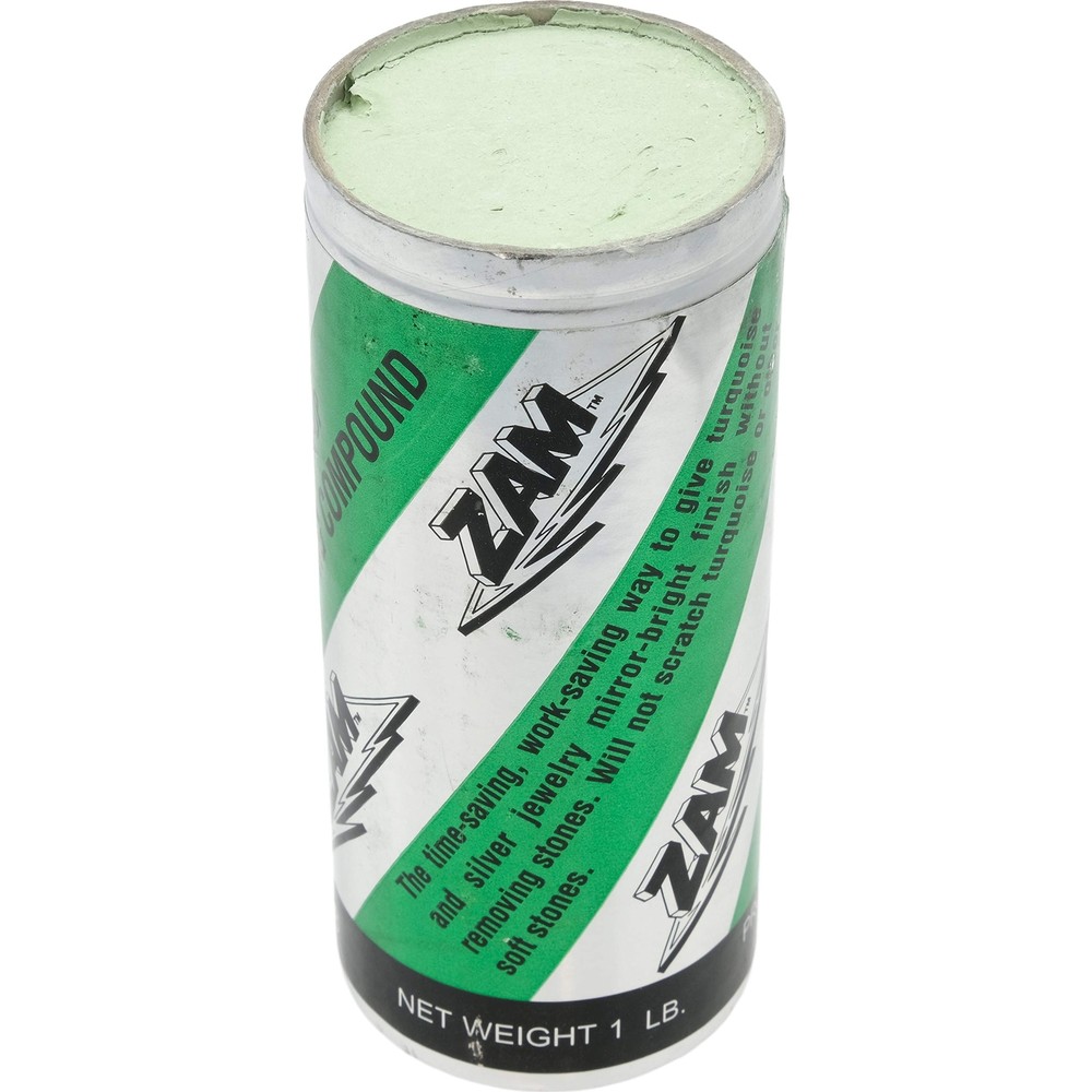 Zam Buffing Compound Silver Turquoise Polishing 1 Lb.