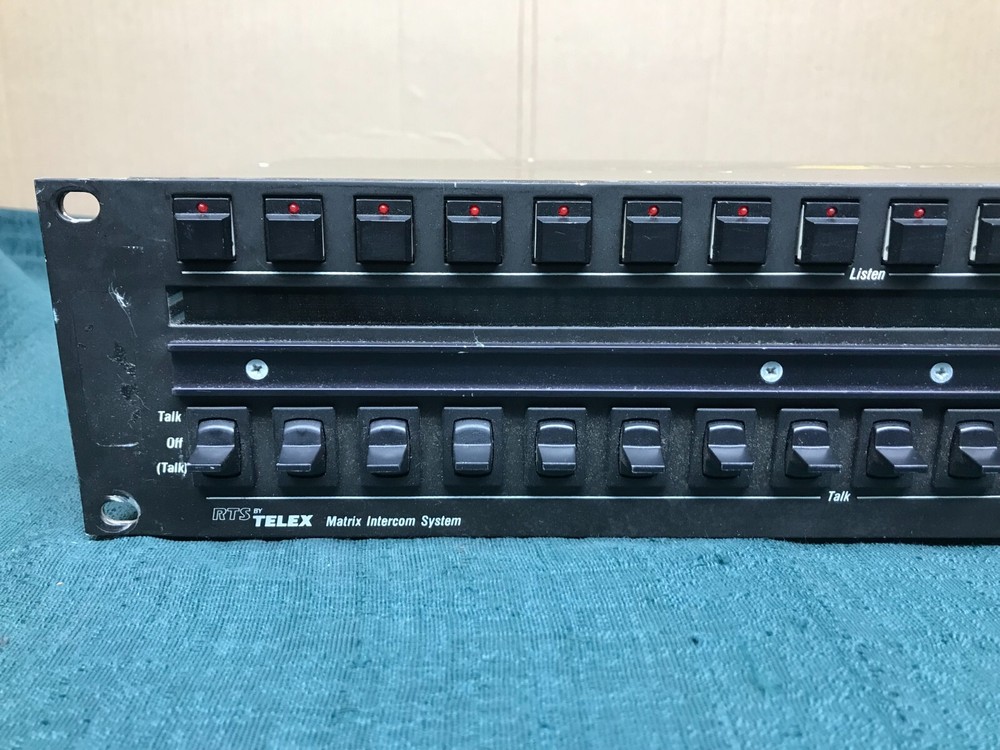 RTS by Telex Matrix Intercom System KP96-7 Intercom Control Panel w/ Cord + Mic
