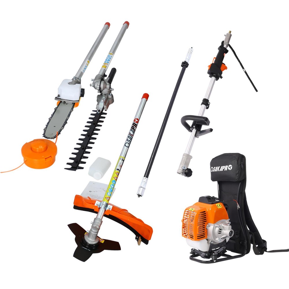 Backpack 4 in 1 52CC 2-Cycle Multi-Functional Trimming Tool with Gas Pole Saw