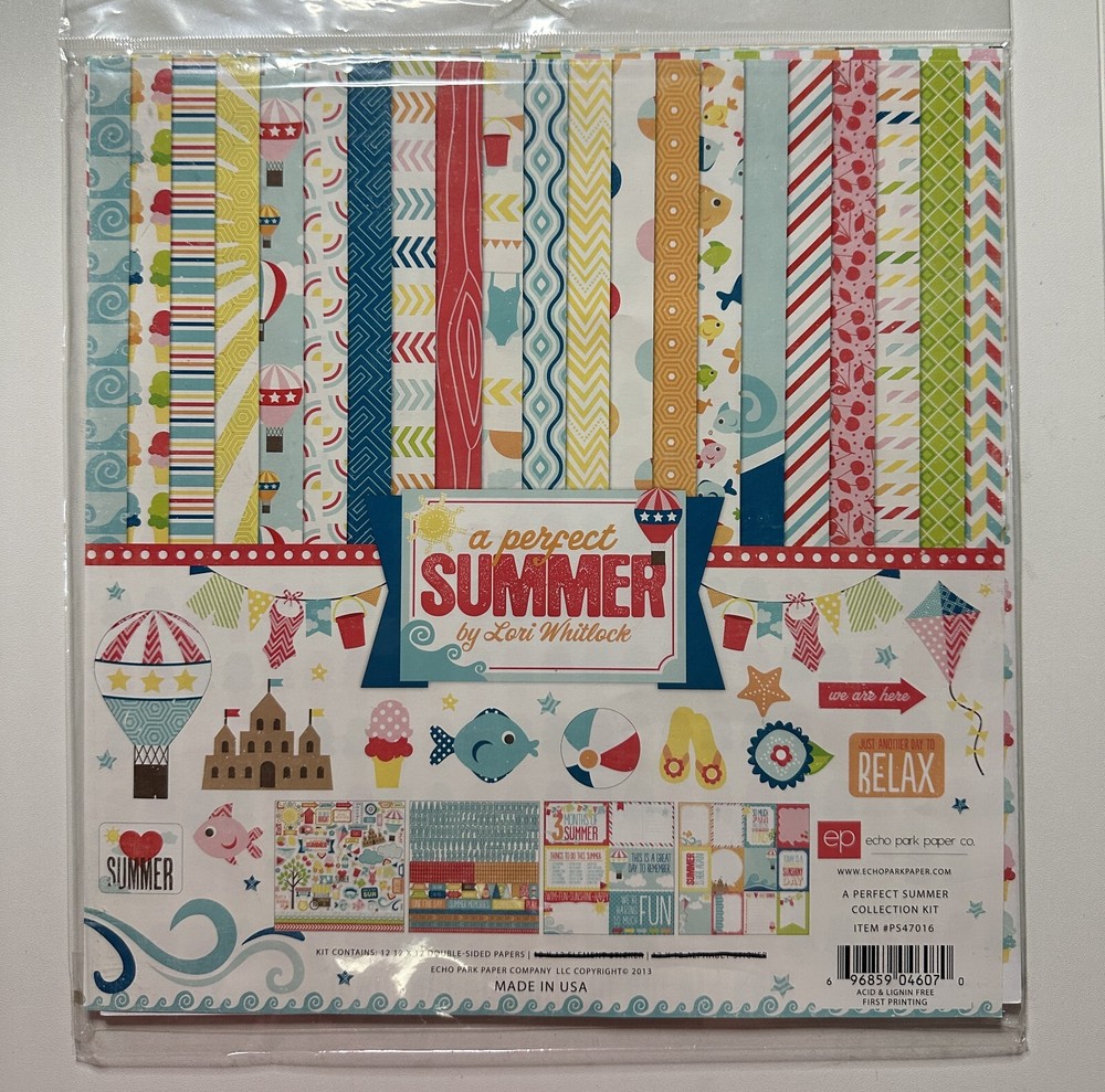 Echo Park 12 x 12 Paper Pack Multiple Variations Available-You Choose