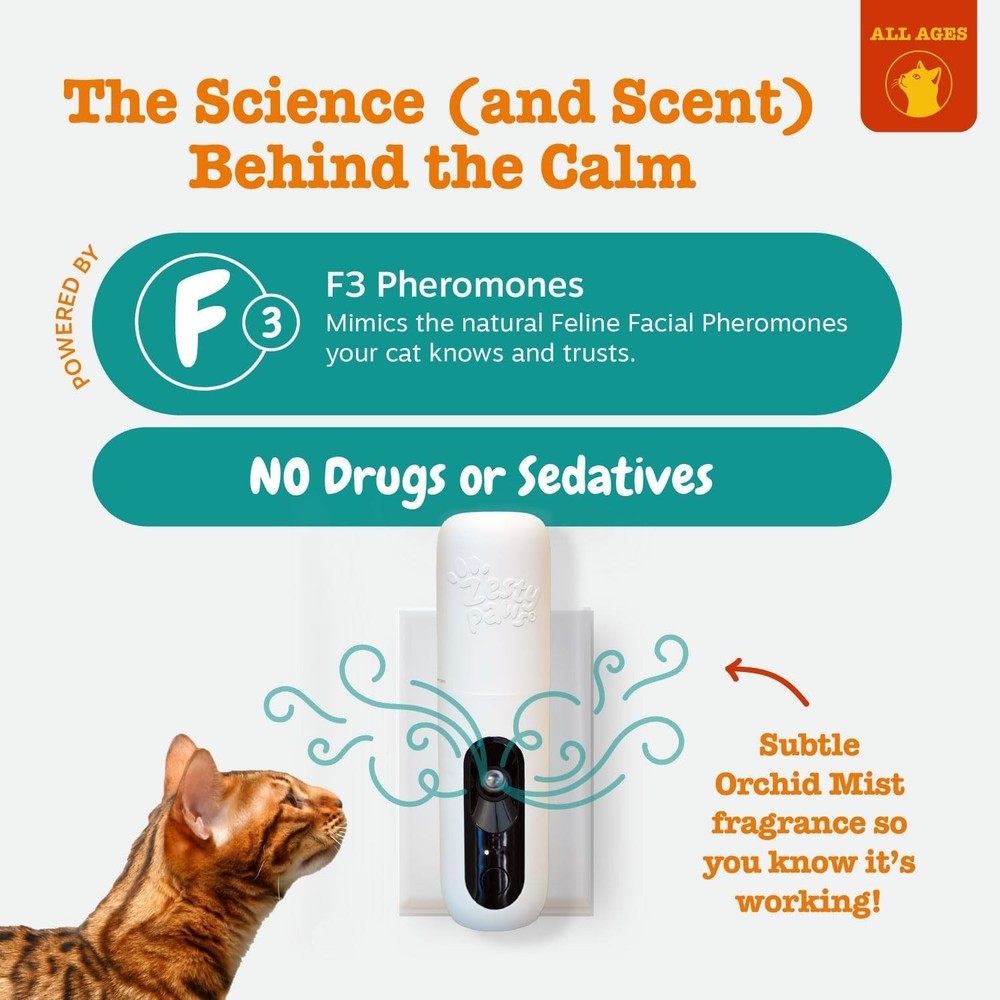 30 Day Cat Pheromones Calming Diffuser Plug-in Starter Kit - Cat Calming Diff...