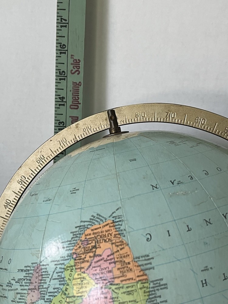 Vintage 1950's Replogle Reference 10 Inch World Globe