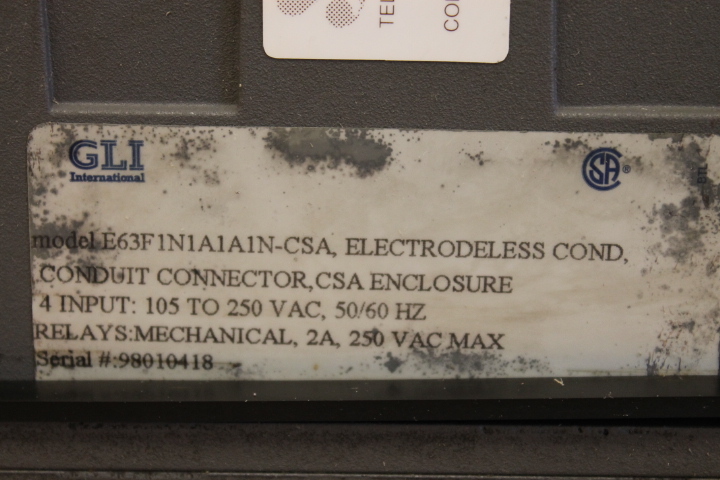 GLI E63F1N1A1A1N-CSA CONDUCTIVITY ANALYZER