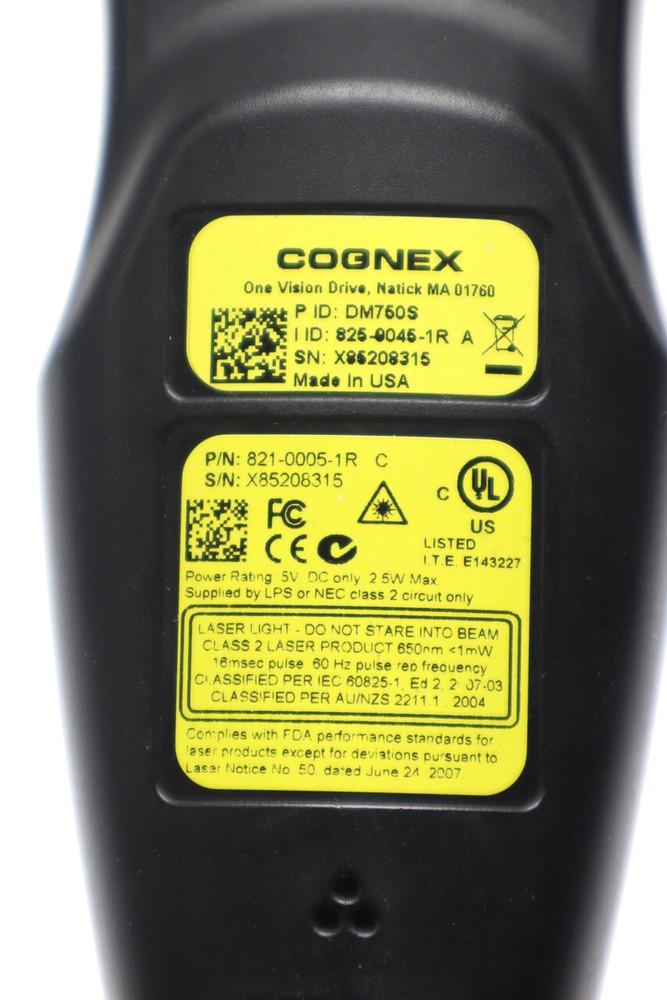 Cognex 821-0005 Barcode Reader Scanner, 5-24VDC