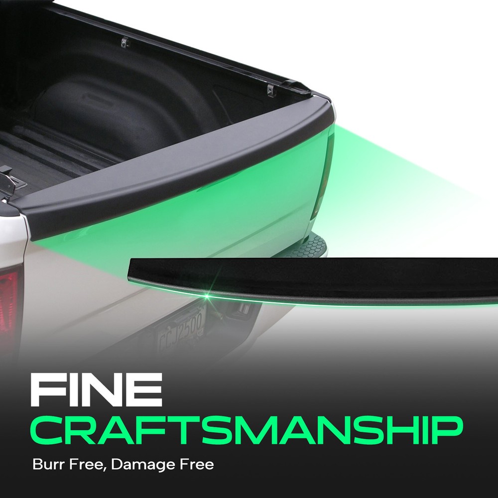 Upper Black Tailgate Molding Cap for Ford F-150 2015-2020 without Flexible Step