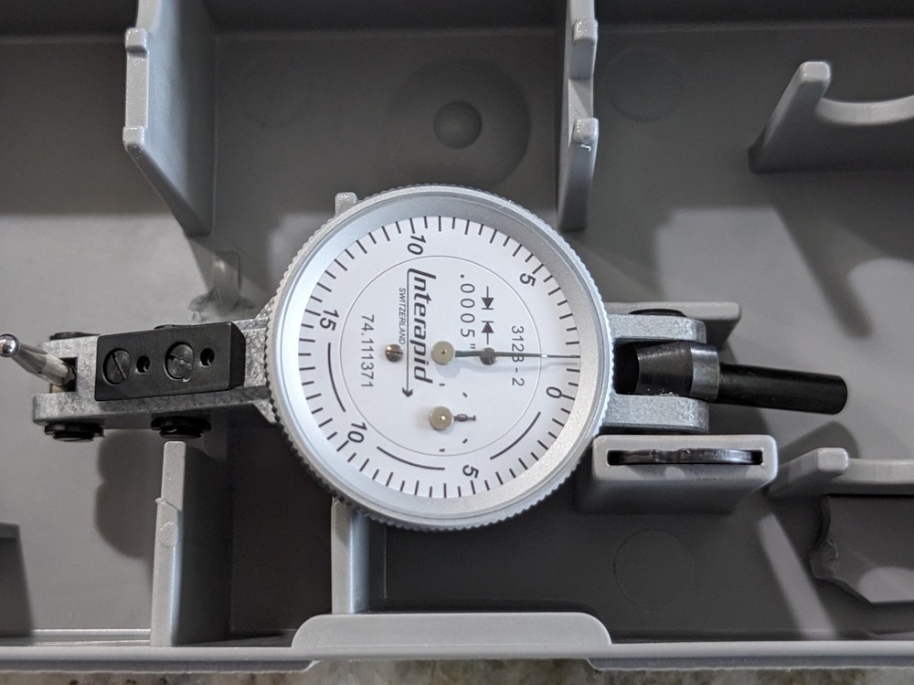 INTERAPID 74.111371 Horizontal Dial Test Indicator: 0.06" Range, 0-15-0 Reading