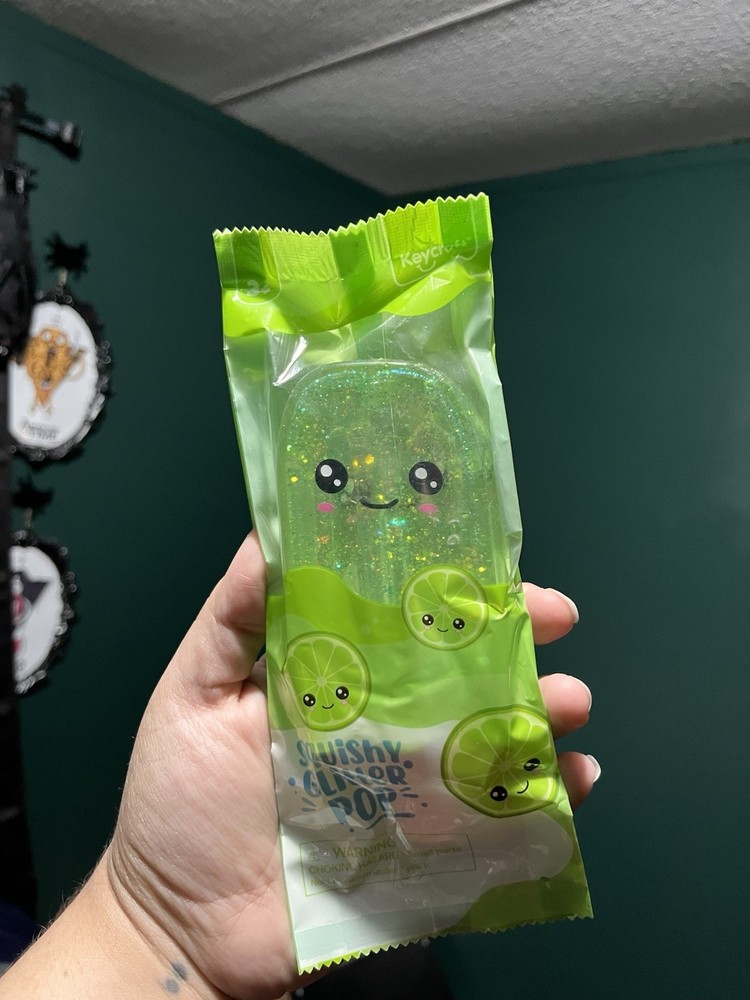 Keycraft Squishy Glitter Pop Lemon & Lime Squeezable Stress Reliever