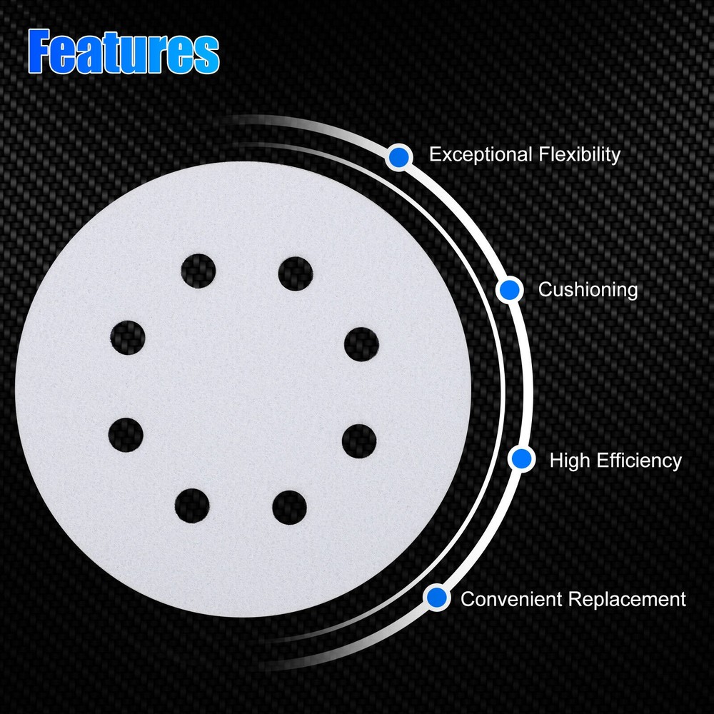 2PCS 5in Hook Loop Foam Cushion Interface Sanding Disc Sander Buffer Backing Pad