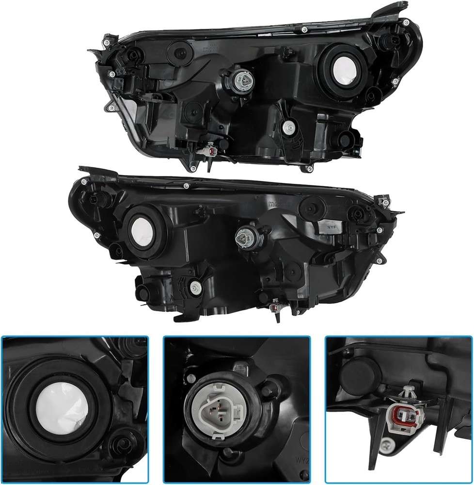 Left & Right Headlamps Assembly Replacement for 2016 2017 2018 Rav4