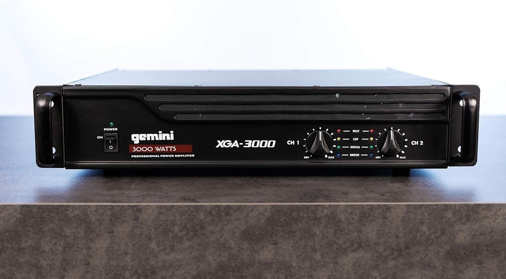 2-Channel 3000W Professional Rackmount Amplifier - Ideal for DJs & PA Systems