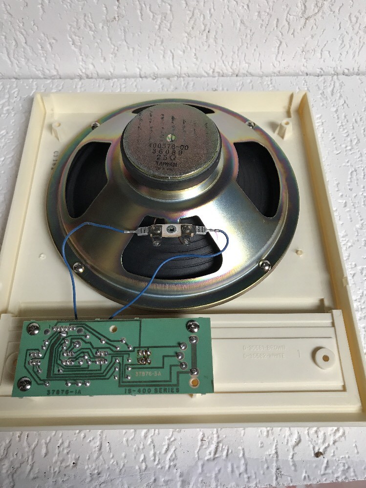 NuTone IS-408L Adobe White 8" Indoor Surface Mounted Intercom Speaker