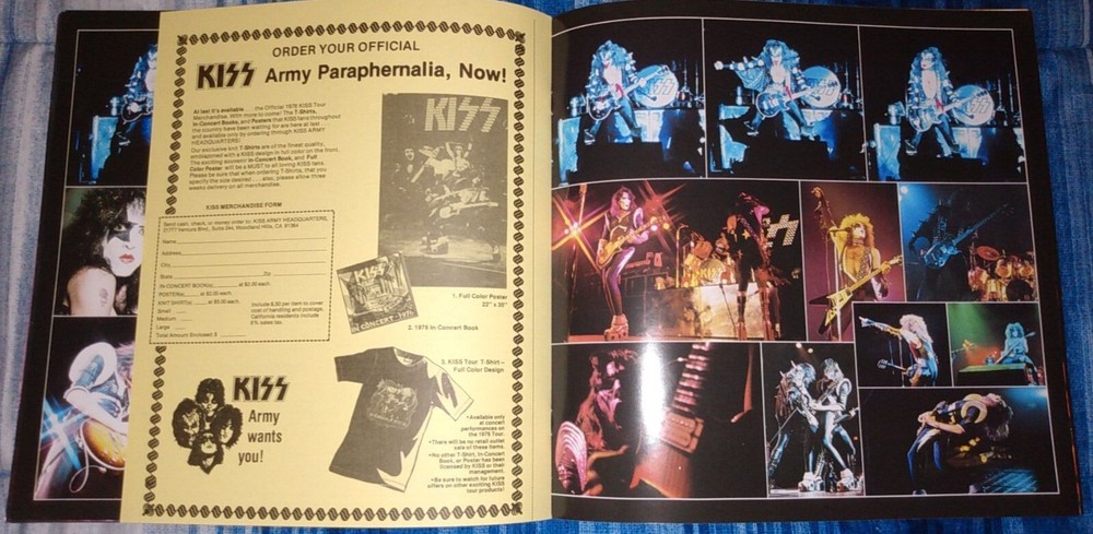 KISS 1ST TOUR BOOK 50th Anniversary edition