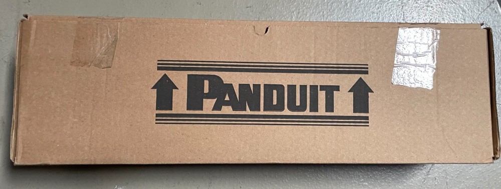 Panduit CPPA48FMWBLY – Mini‑Com® 48‑Port Angled Flush‑Mount Patch Panel (Black,