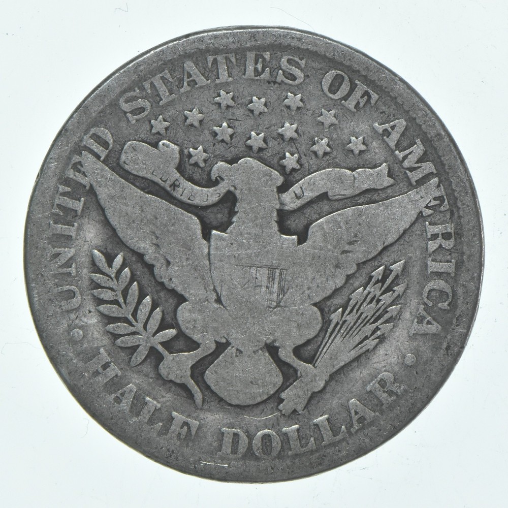 1893 Barber Half Dollar Average Circ 90% Silver