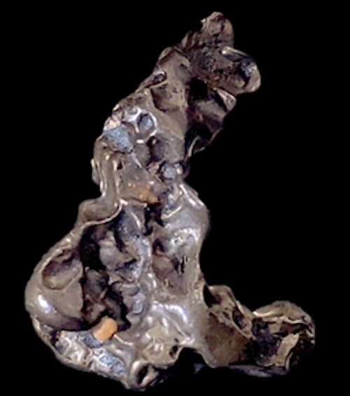 Golden Pallasite Meteorite ~ Nicely Sculptured ~ Two Holes ~ 2.016 grams