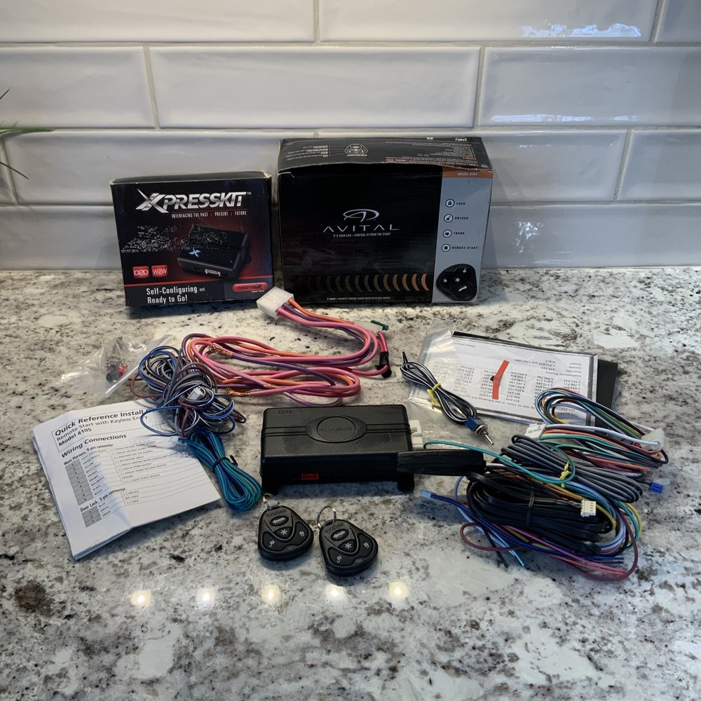 Avital 4103LX Remote Start with Two 4-Button Remotes - Black