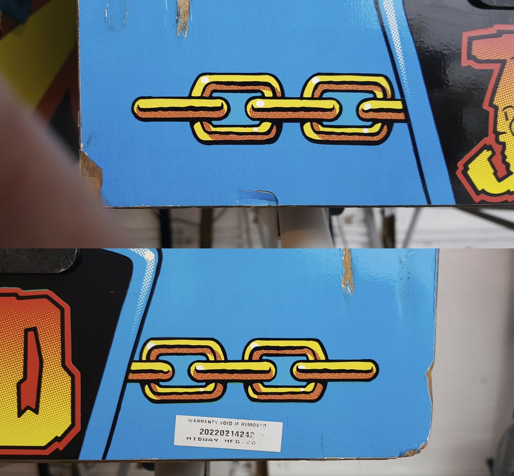 Judge Dredd - Pinball Machine Cabinet Front Decals