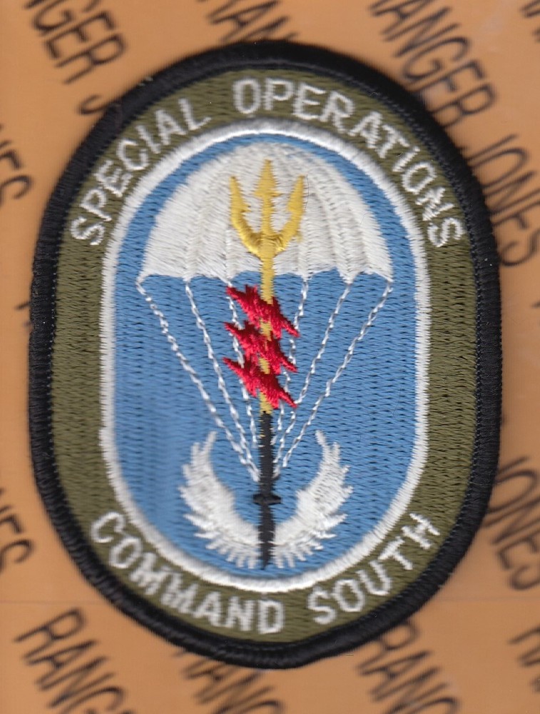 US Army Special Operations Command South Airborne SOCSOUTH ~3.75" patch m/e