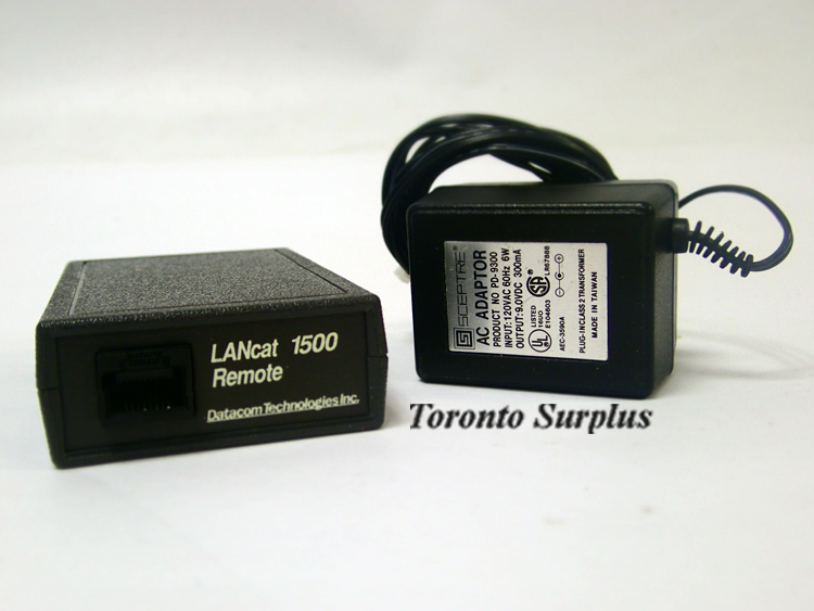 DATACOM TEXTRON LANCAT 1500 CAT5 CABLE AND ACTIVITY TESTER W/ ACC AND CASE