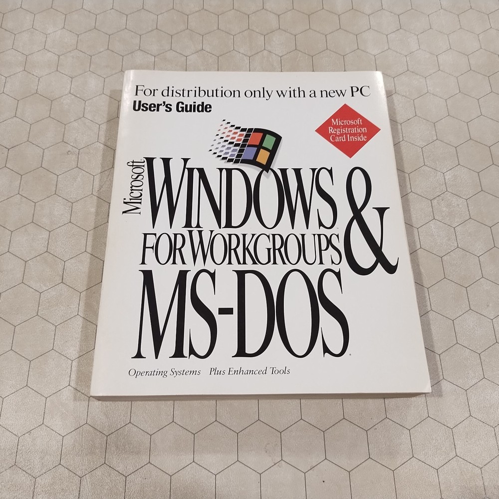 Microsoft Windows For Workgroups & MS-DOS, 3.1 and 6.22, 1994, manual only