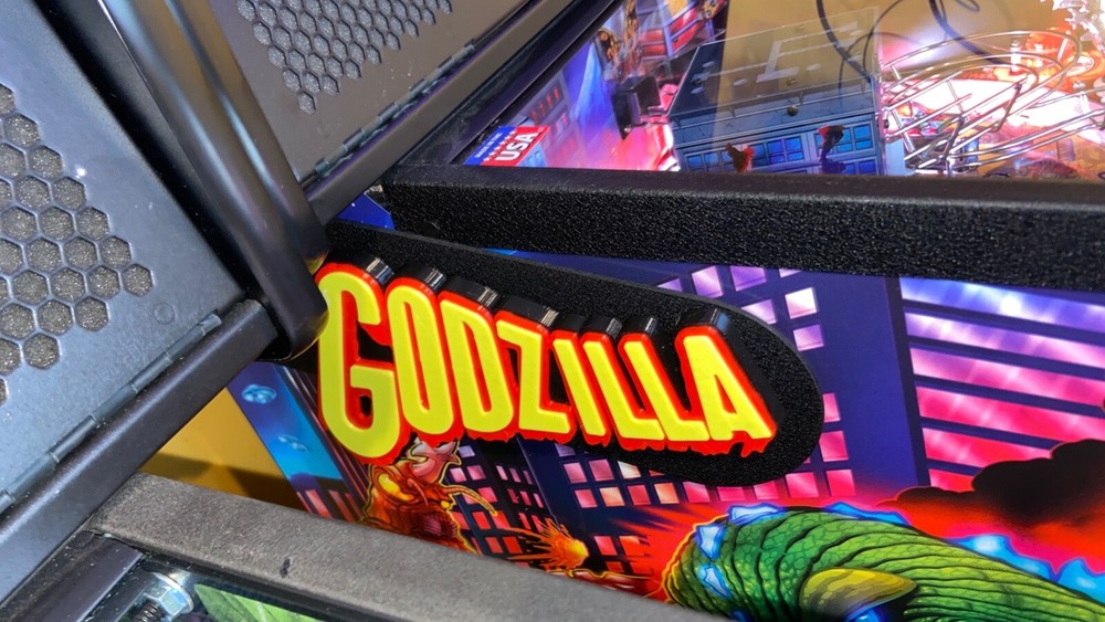 Godzilla PINBALL Mod BACK BOX HING MOD 3D LOGO -For PRO or PREMIUM